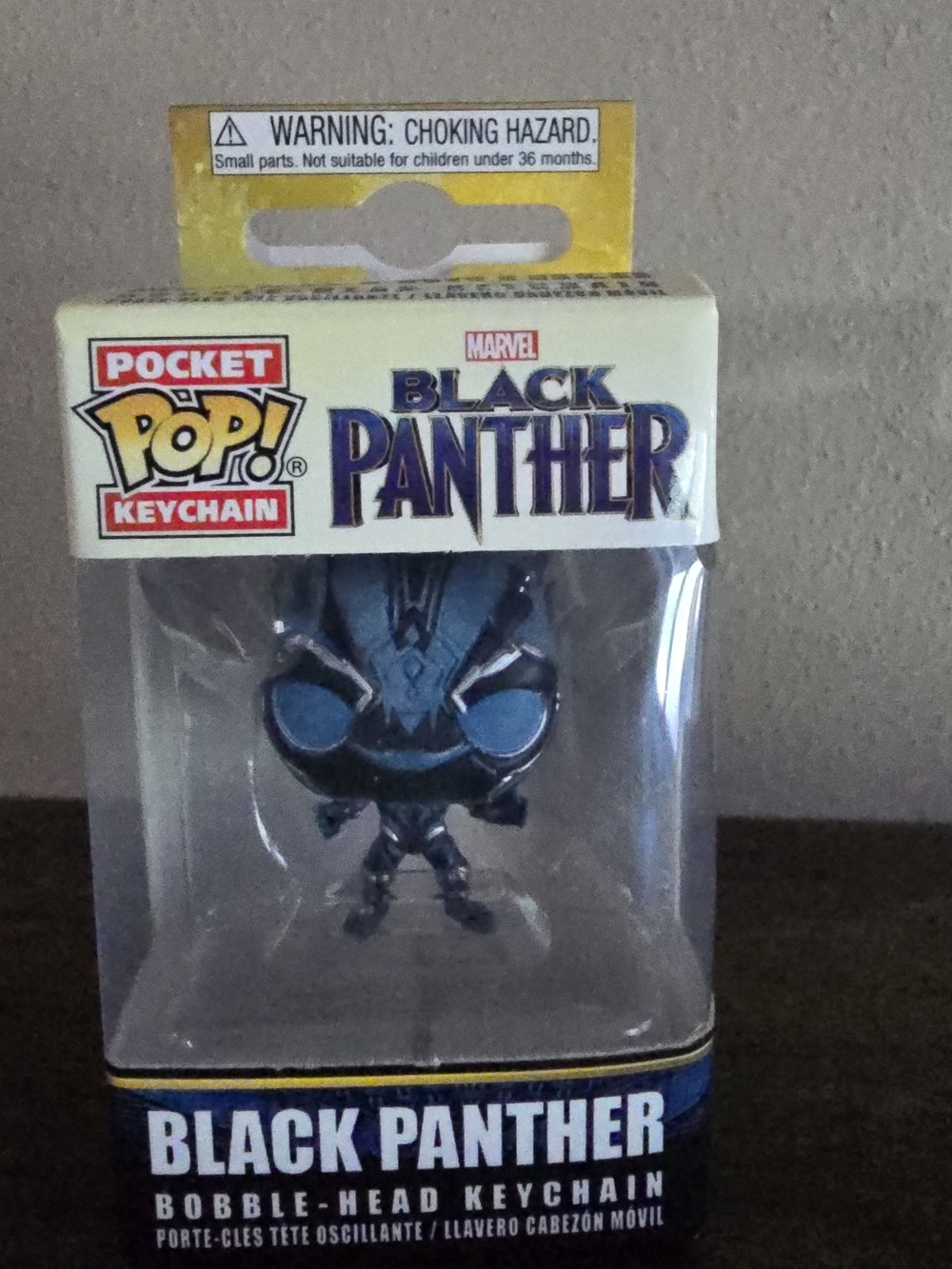 Marvel Black Panther Pocket Pop! Keychain — Blue & Black